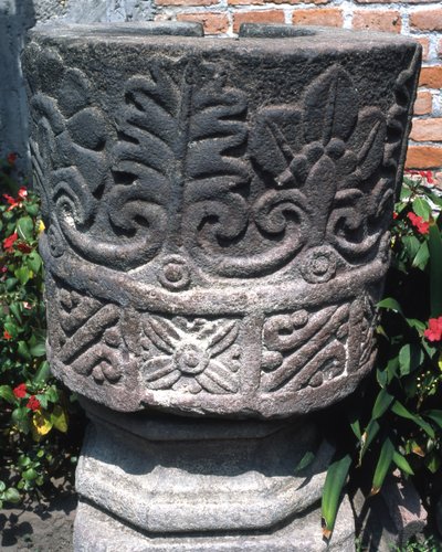 Altare azteco, tardo periodo post-classico da Aztec